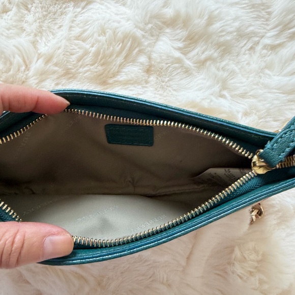 Burberry Tan Plaid Clutch with Green Trim(NWT) - Picture 3 of 5